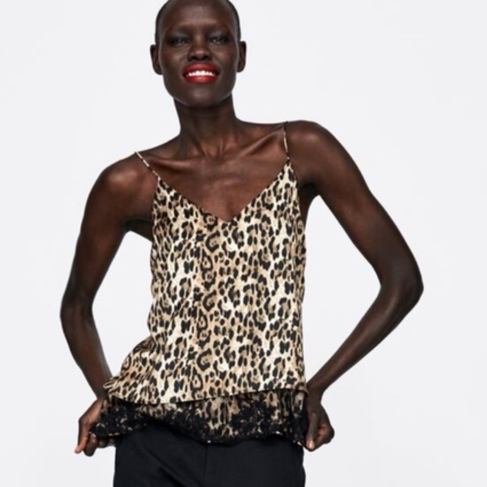 Zara Leopard Tank - Medium